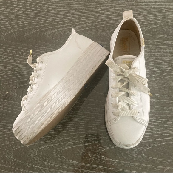 Keds Shoes - Keds - triple decker - white leather